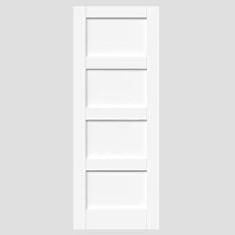 White Shaker 4 Panel